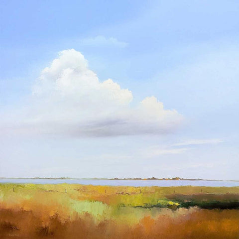 Lowlands III Black Ornate Wood Framed Art Print with Double Matting by Paus, Hans