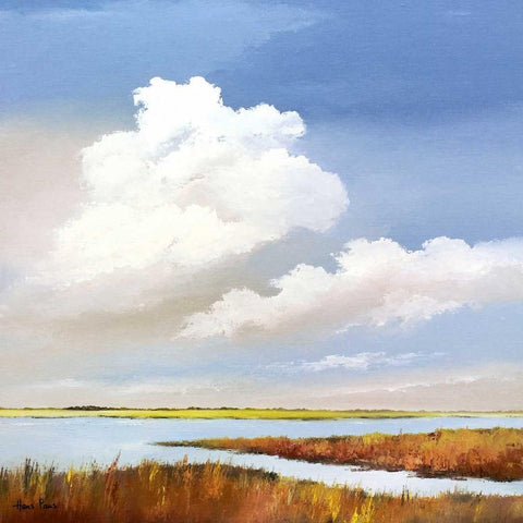 To the lake II Gold Ornate Wood Framed Art Print with Double Matting by Paus, Hans