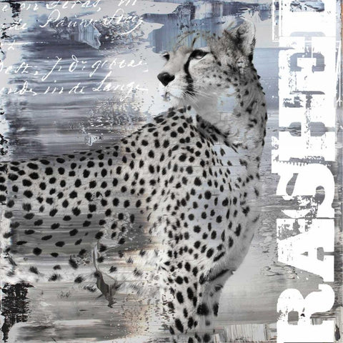 Rashed II White Modern Wood Framed Art Print with Double Matting by Baker, Micha