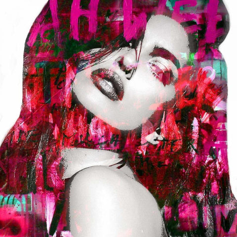 Emotion White Modern Wood Framed Art Print by Baker, Micha