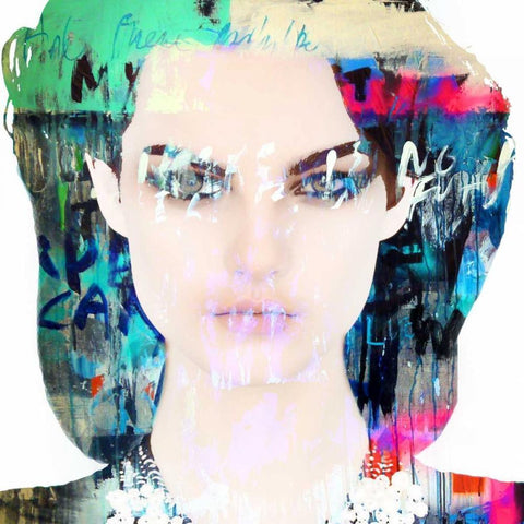 Dignity Black Modern Wood Framed Art Print with Double Matting by Baker, Micha