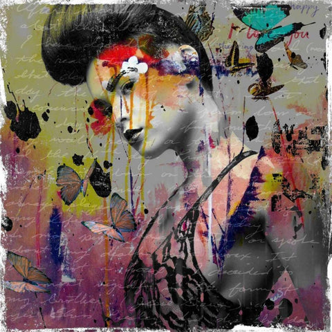 Wait forâ€¦. Black Modern Wood Framed Art Print with Double Matting by Baker, Micha