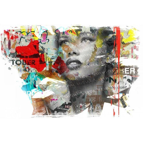 Wish forâ€¦. Black Modern Wood Framed Art Print with Double Matting by Baker, Micha