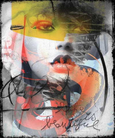 Surprice Black Ornate Wood Framed Art Print with Double Matting by Baker, Micha