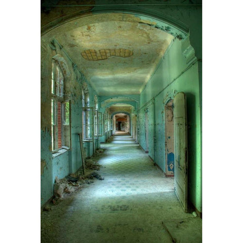 Beelitz Black Modern Wood Framed Art Print by Sneeuw, Ivo