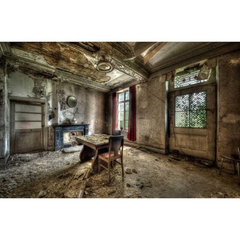 Chateau de vivre I  Black Modern Wood Framed Art Print by Sneeuw, Ivo