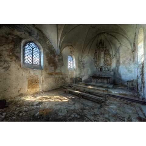 Chapel de la Meuse VI Gold Ornate Wood Framed Art Print with Double Matting by Sneeuw, Ivo