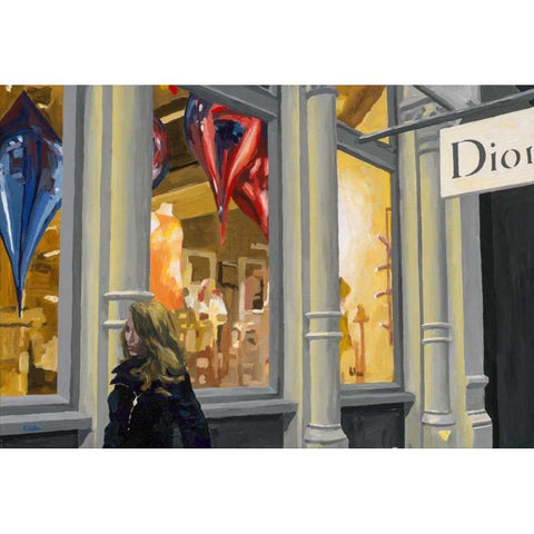 Shopping Black Modern Wood Framed Art Print by Hofstra,HJ