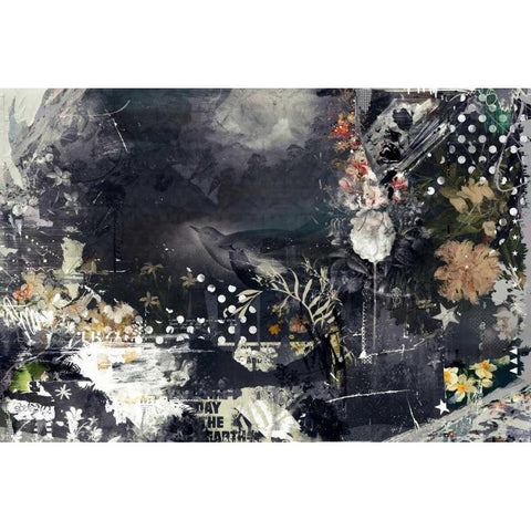 Ona Branch White Modern Wood Framed Art Print by Albers, Teis