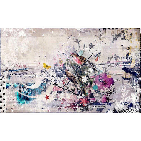 Bigger better Black Modern Wood Framed Art Print by Albers, Teis