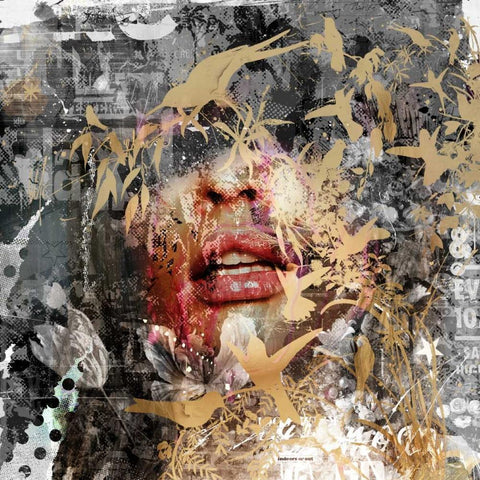 Give me some more Black Modern Wood Framed Art Print by Albers, Teis