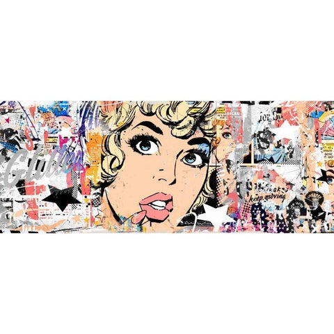 Glitter Gold Ornate Wood Framed Art Print with Double Matting by Albers, Teis