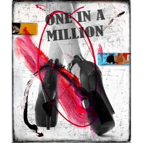 Heels and Legs III Black Modern Wood Framed Art Print with Double Matting by Baker, Micha