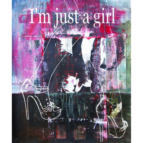 Lady Leg II White Modern Wood Framed Art Print by Baker, Micha