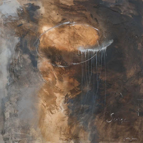 Abstract I Gold Ornate Wood Framed Art Print with Double Matting by Simonis, Julia