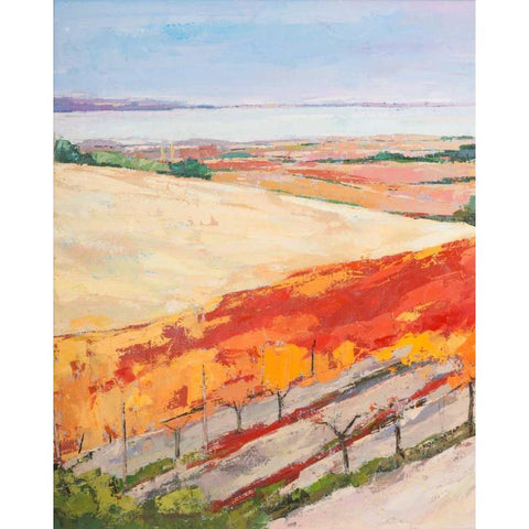 Lovely landscape I Black Modern Wood Framed Art Print by Vierhout, Pieter