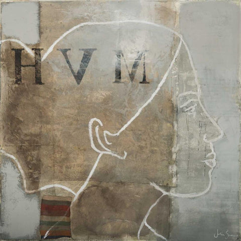 Massive Black Ornate Wood Framed Art Print with Double Matting by Simonis, Julia