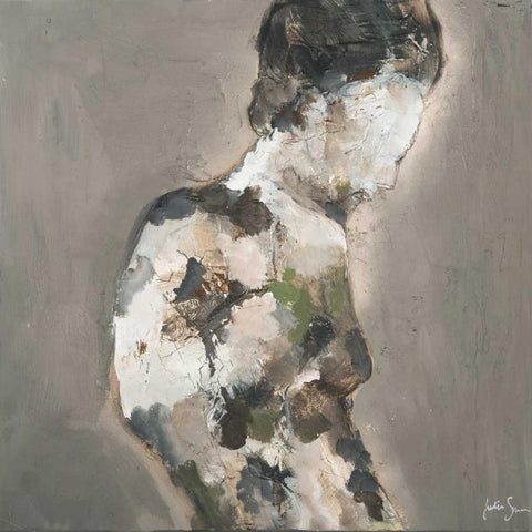 Scupltura I Black Modern Wood Framed Art Print with Double Matting by Simonis, Julia