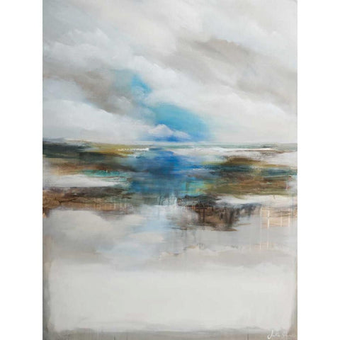 Never ending I Black Modern Wood Framed Art Print with Double Matting by Simonis, Julia