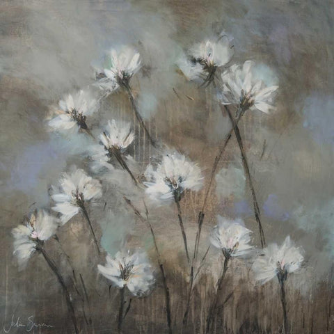 Floriade I Black Modern Wood Framed Art Print with Double Matting by Simonis, Julia