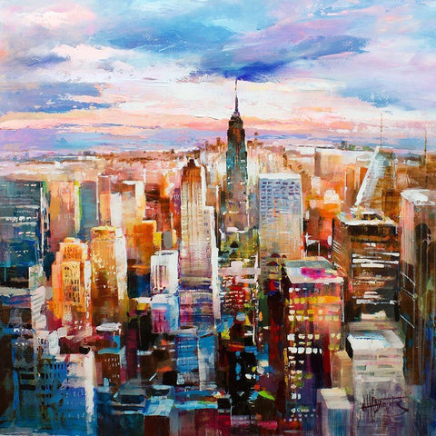 Sky over  Black Modern Wood Framed Art Print by Haenraets, Willem