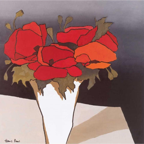 Elegant II Black Modern Wood Framed Art Print by Paus, Hans