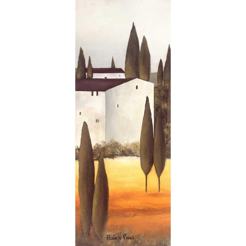 Twilight III Black Modern Wood Framed Art Print by Paus, Hans