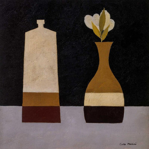 Simplicity III Black Modern Wood Framed Art Print by Marini, Carlo