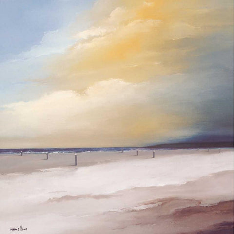 Endless I Black Modern Wood Framed Art Print with Double Matting by Paus, Hans