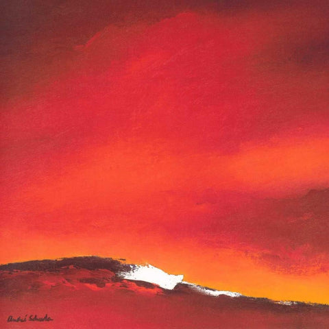 Waving line I Black Modern Wood Framed Art Print by Schrooten, Andre