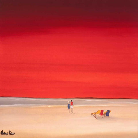 Good times I Black Modern Wood Framed Art Print with Double Matting by Paus, Hans