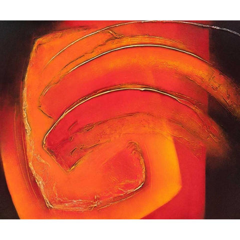 in motion II Black Modern Wood Framed Art Print by Liesbet, Optendress