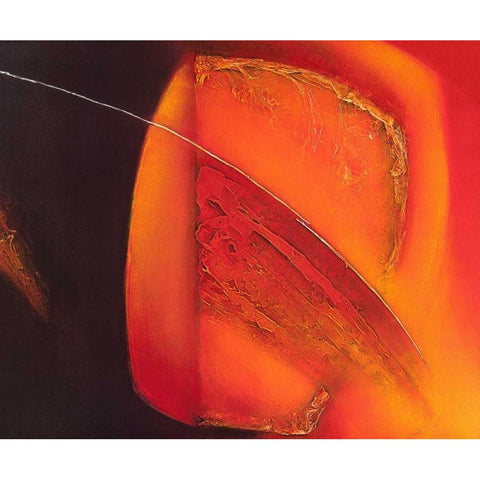 in motion III Gold Ornate Wood Framed Art Print with Double Matting by Liesbet, Optendress