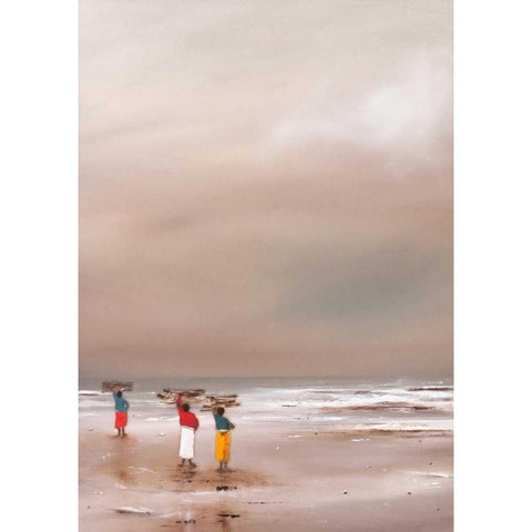 kindling Black Modern Wood Framed Art Print with Double Matting by Jan, Eelse Noordhuis