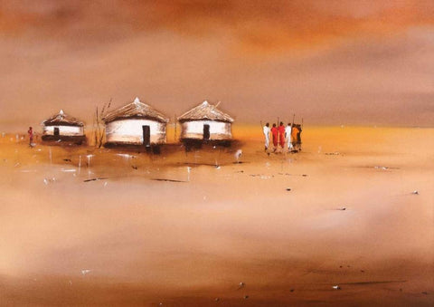 on the waterfront IV Black Ornate Wood Framed Art Print with Double Matting by Jan, Eelse Noordhuis