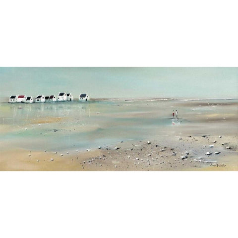 Front line I White Modern Wood Framed Art Print by Jauneau, Jean