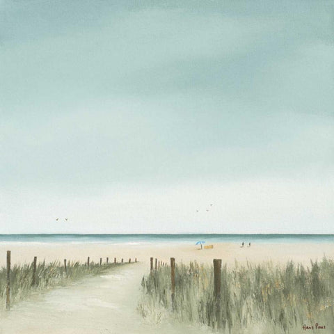 Sunny morning II Black Modern Wood Framed Art Print with Double Matting by Paus, Hans