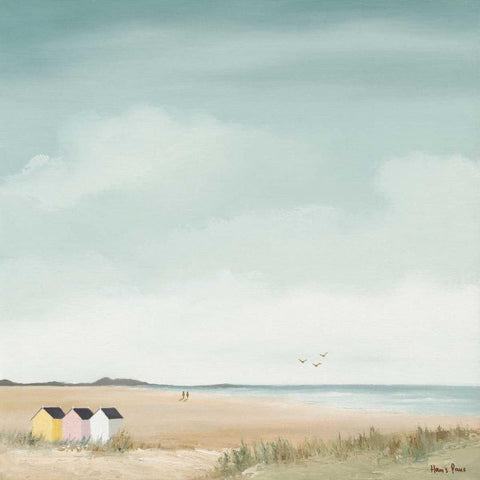 Sunny morning III Black Modern Wood Framed Art Print by Paus, Hans