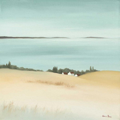 Day break I White Modern Wood Framed Art Print by Paus, Hans