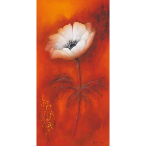 Anemone I Black Modern Wood Framed Art Print by Jansma, Betty