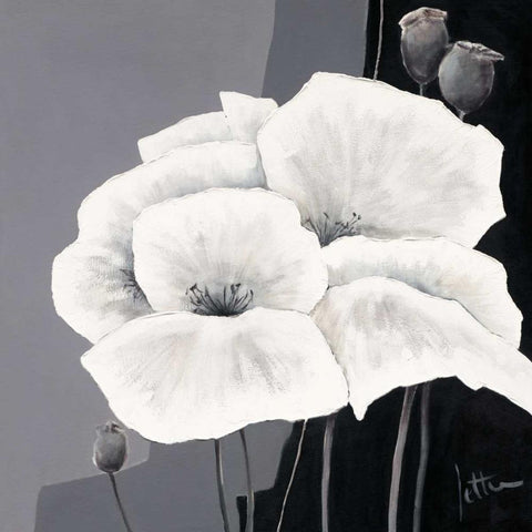 Decora II Black Ornate Wood Framed Art Print with Double Matting by Roseboom, Jettie