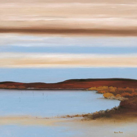 Luminous II Gold Ornate Wood Framed Art Print with Double Matting by Paus, Hans