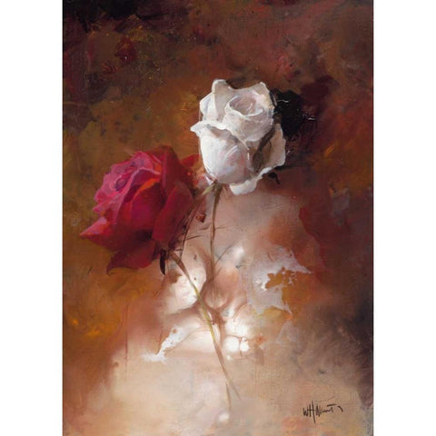 A Couple I White Modern Wood Framed Art Print by Haenraets, Willem
