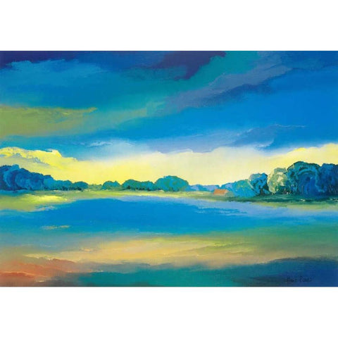 Timeless II Black Modern Wood Framed Art Print by Paus, Hans