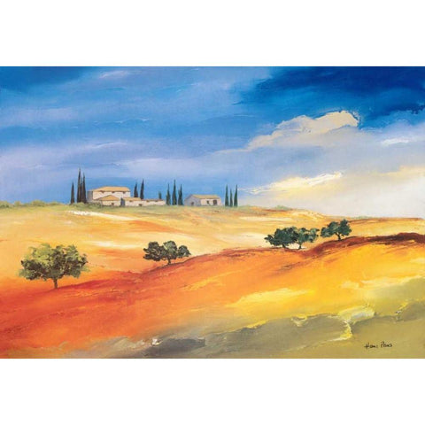 Somewhere in the south Black Modern Wood Framed Art Print by Paus, Hans