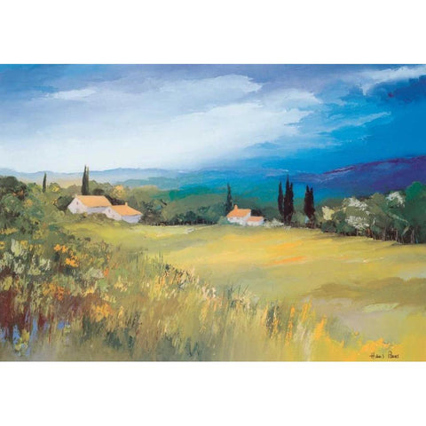 Somewhere in the South II Black Modern Wood Framed Art Print by Paus, Hans