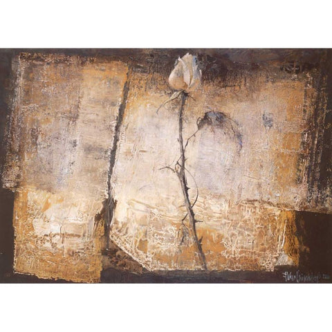 No rose without a thorn Black Modern Wood Framed Art Print by Vriesendorp, Heleen