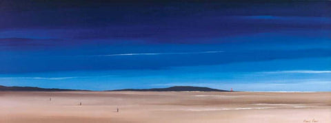 A place to mediate on III Black Ornate Wood Framed Art Print with Double Matting by Paus, Hans