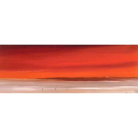 a place to meditate IV Black Modern Wood Framed Art Print by Paus, Hans