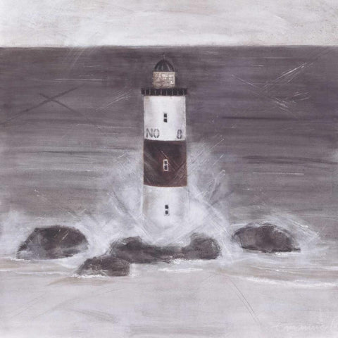 Stand Guard II White Modern Wood Framed Art Print with Double Matting by Emanuel, Beate